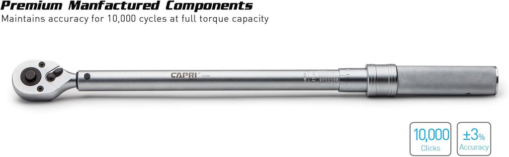 100-150 Foot Pound Industrial Torque Wrench, 1/2 Drive O428