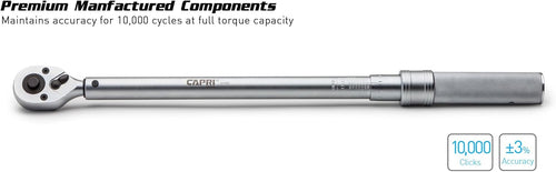 100-150 Foot Pound Industrial Torque Wrench, 1/2 Drive O428