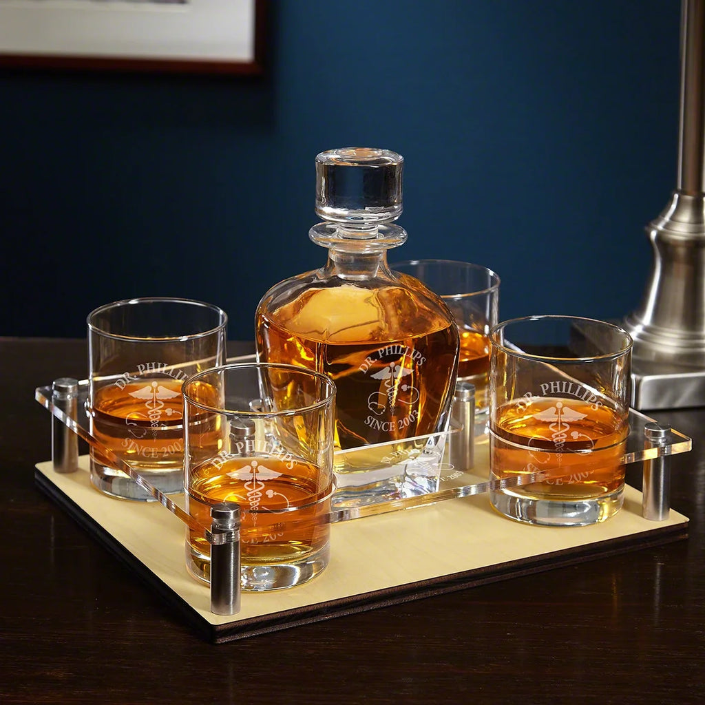 Whiskey Decanter Presentation Set V72524
