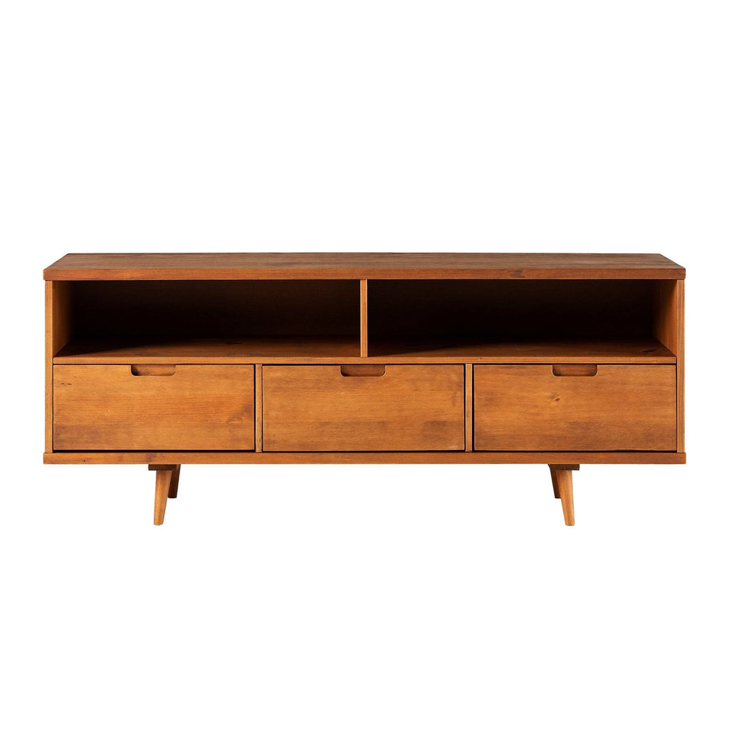 Walnut 3-Drawer TV Console T848
