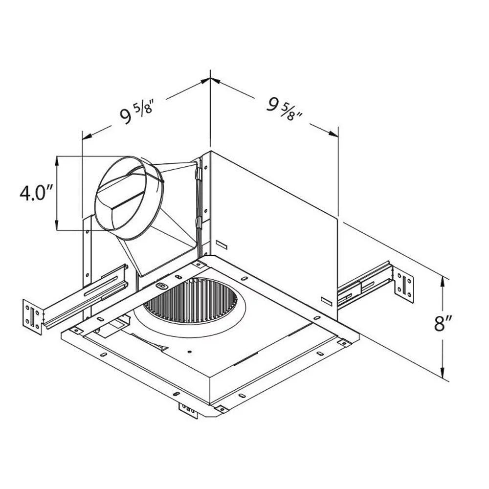 110 CFM Exhaust Bath Fan with Humidity Sensor I624