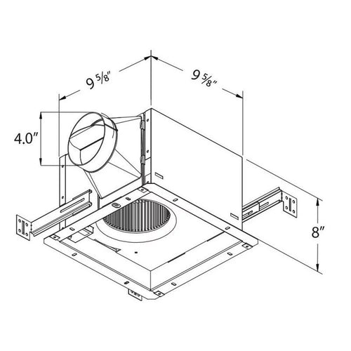 110 CFM Exhaust Bath Fan with Humidity Sensor I624