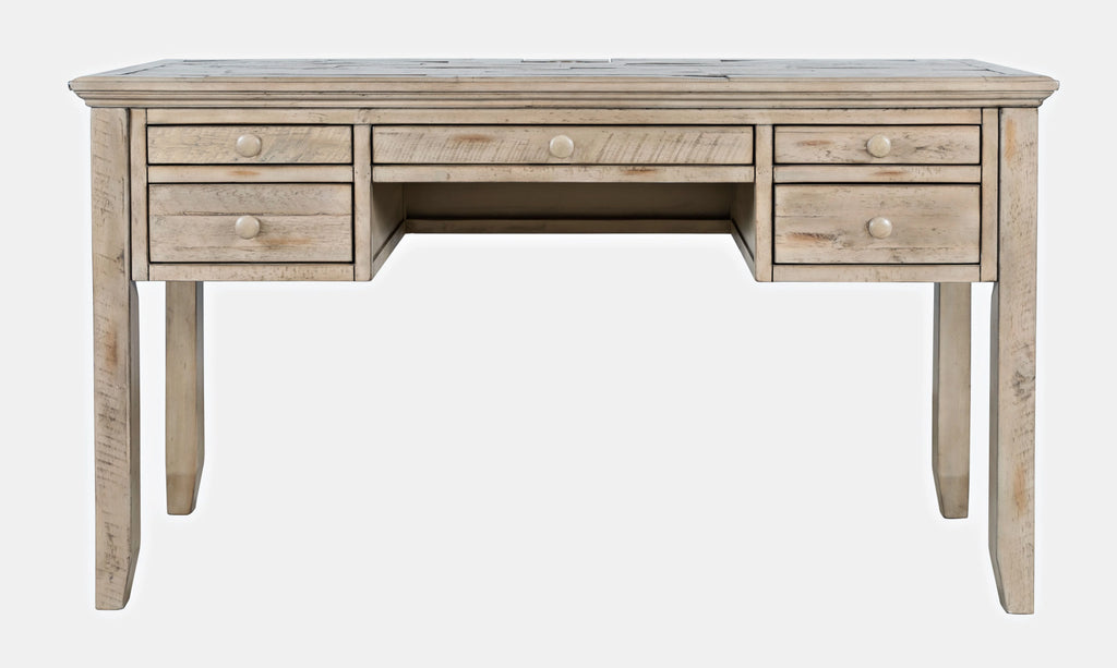 Distressed Acacia USB Charging Desk E1952