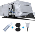 Rip-Stop RV Cover Fits 20'1" - 22' Long Motorhome, Waterproof Camper Cover with Gutter Covers T549148