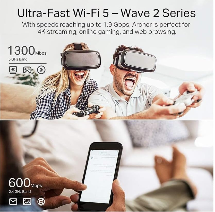 AC1900 Dual Band Gigabit WiFi Router T350