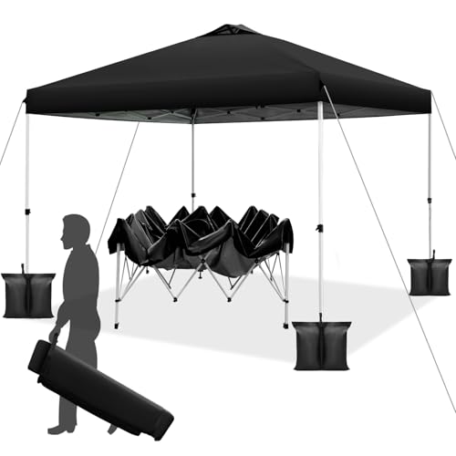 Blue 10x10ft Pop up Canopy Tent with Roller Bag J4564