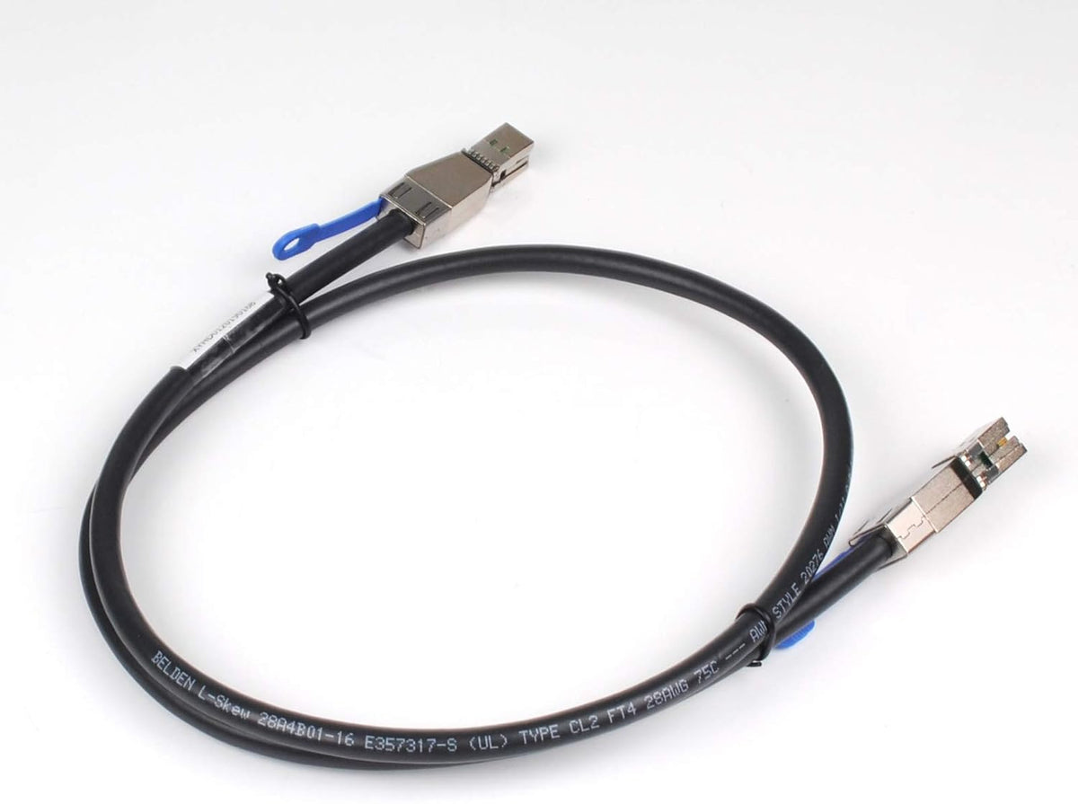 External Mini SAS HD Cable, SFF-8644 to SFF-8644, 1 Meter 3.3ft Pack of 2 V8335