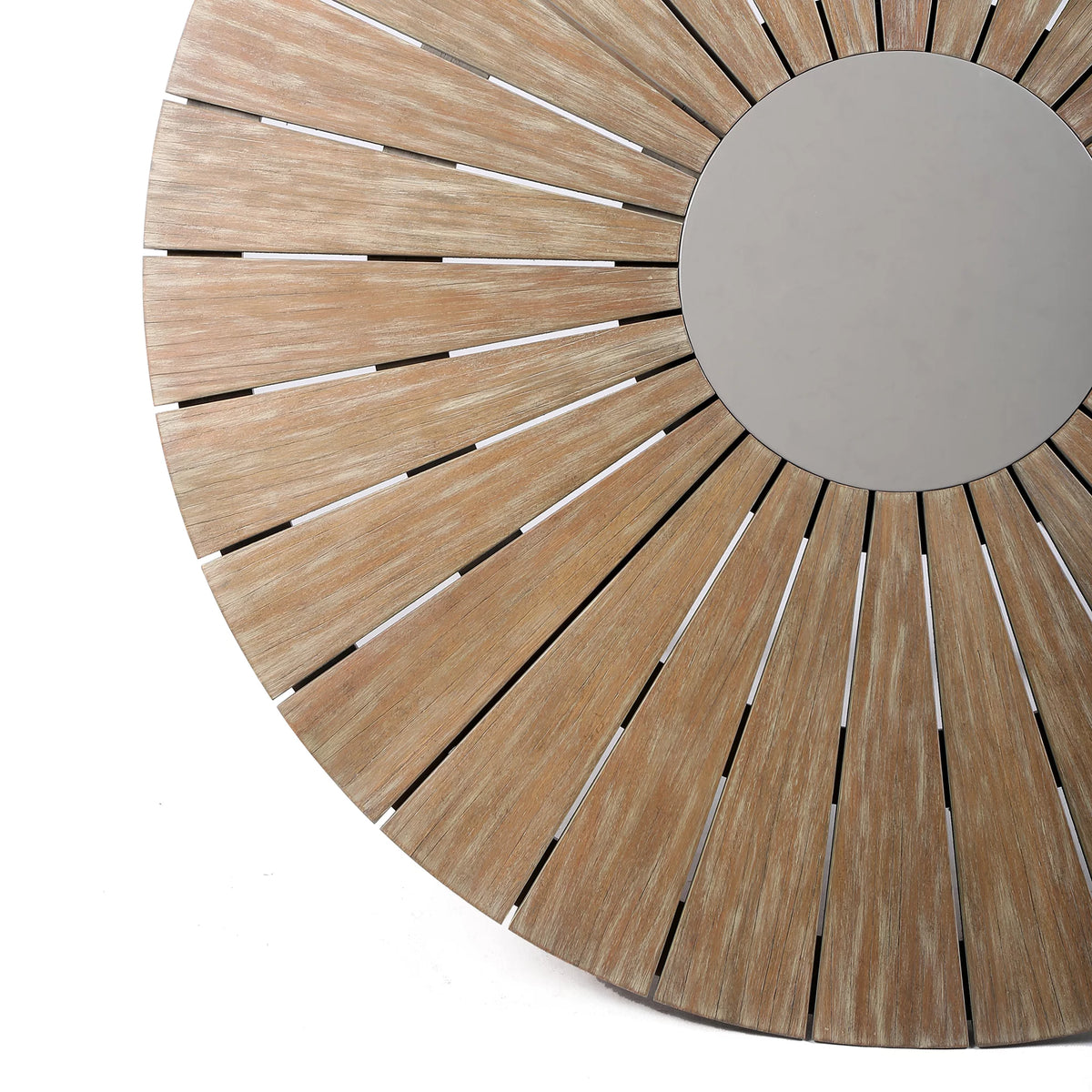 Eucalyptus Wood and Concrete Round Dining Table Z84328