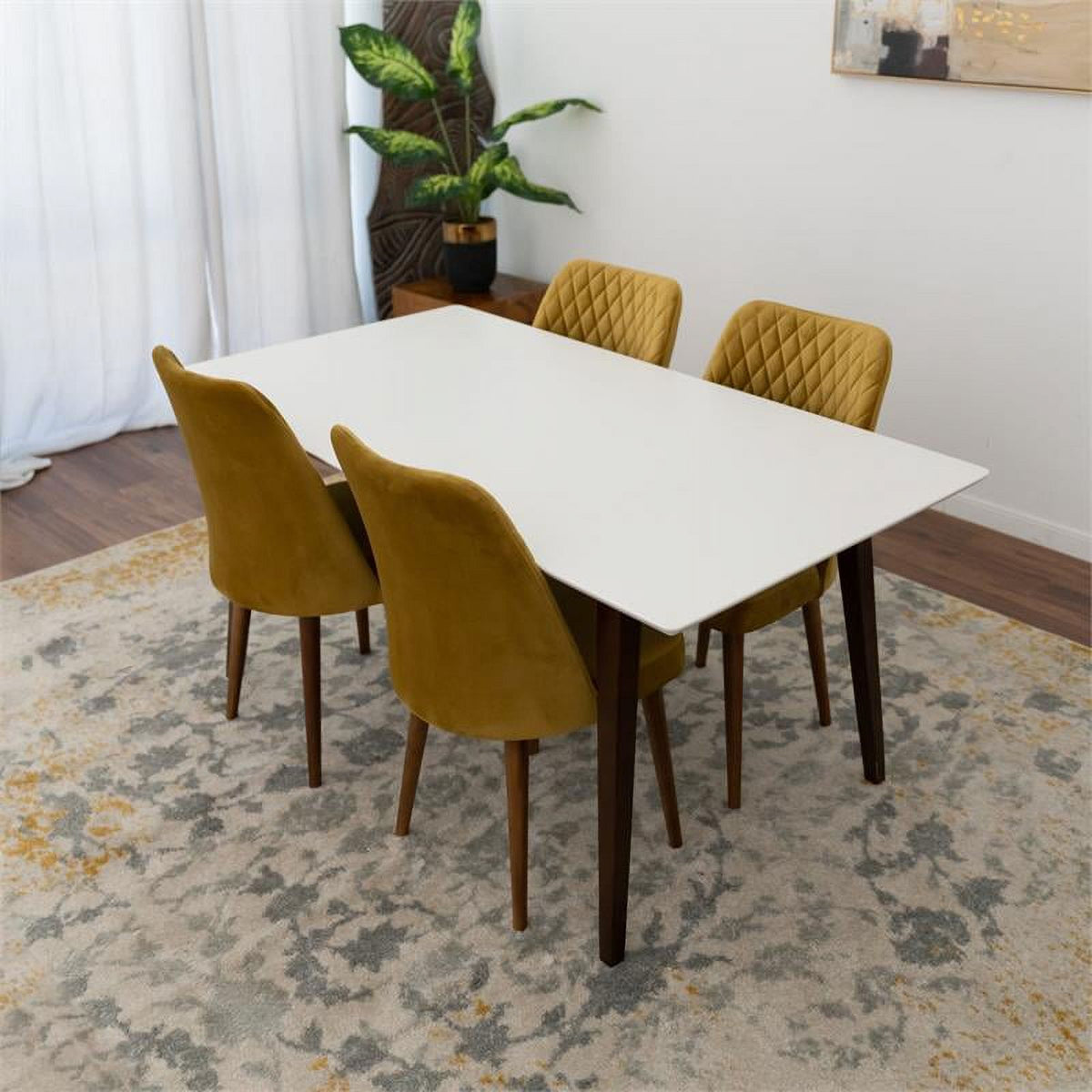 Mid Century Modern Dining Table Set for 4 P22049
