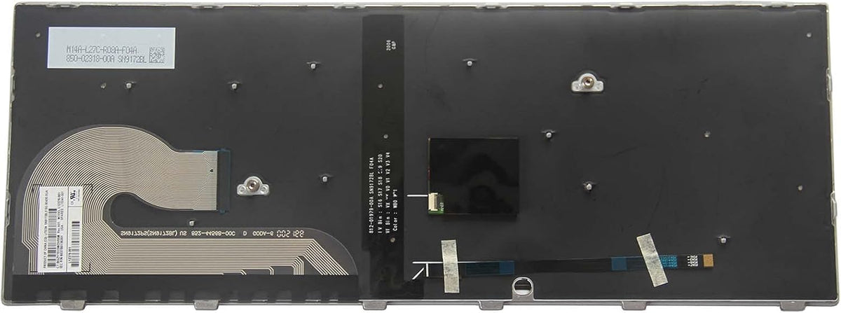 Backlit Keyboard for HP EliteBook, US Layout, Pack of 2 P966376