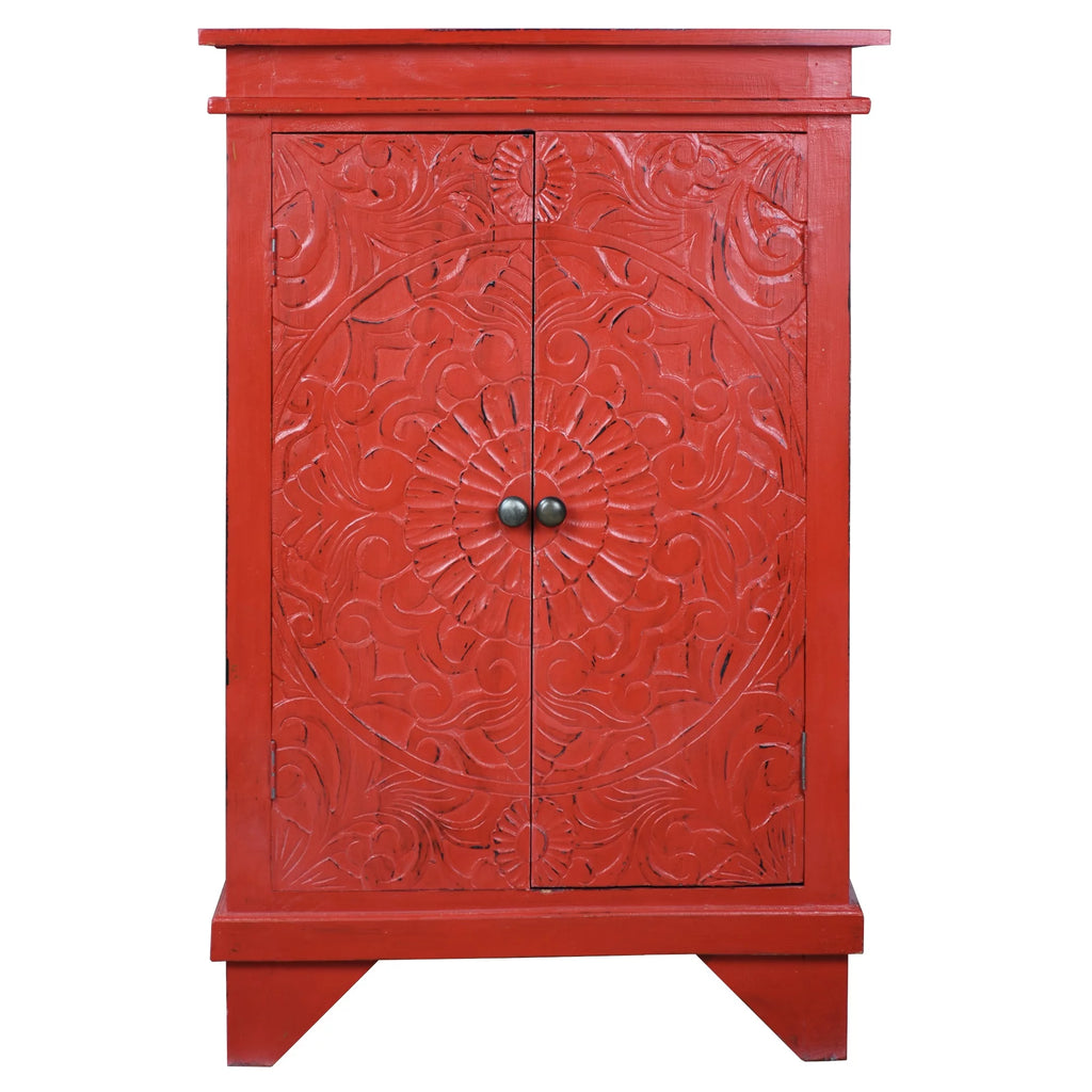 Wood Carved Accent Cabinet O11226