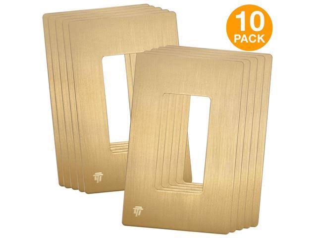 Screwless Decorator Wall Plate Outlet Cover, 1-Gang D46879