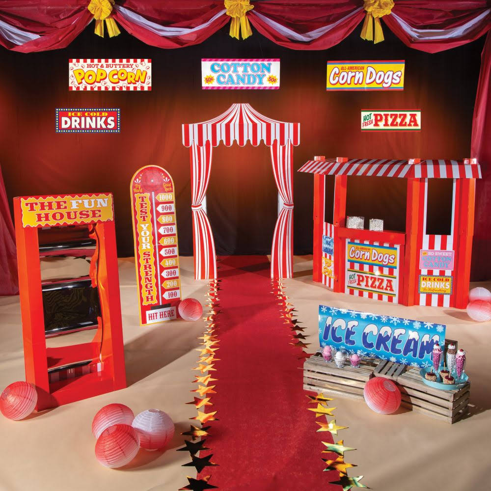 10 Pieces Carnival Party Decor Kit X9495