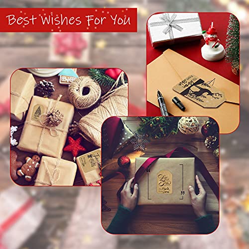 Christmas Gift Tag Stickers 2 x 3 Inch Self-Adhesive 120 Pieces R374136